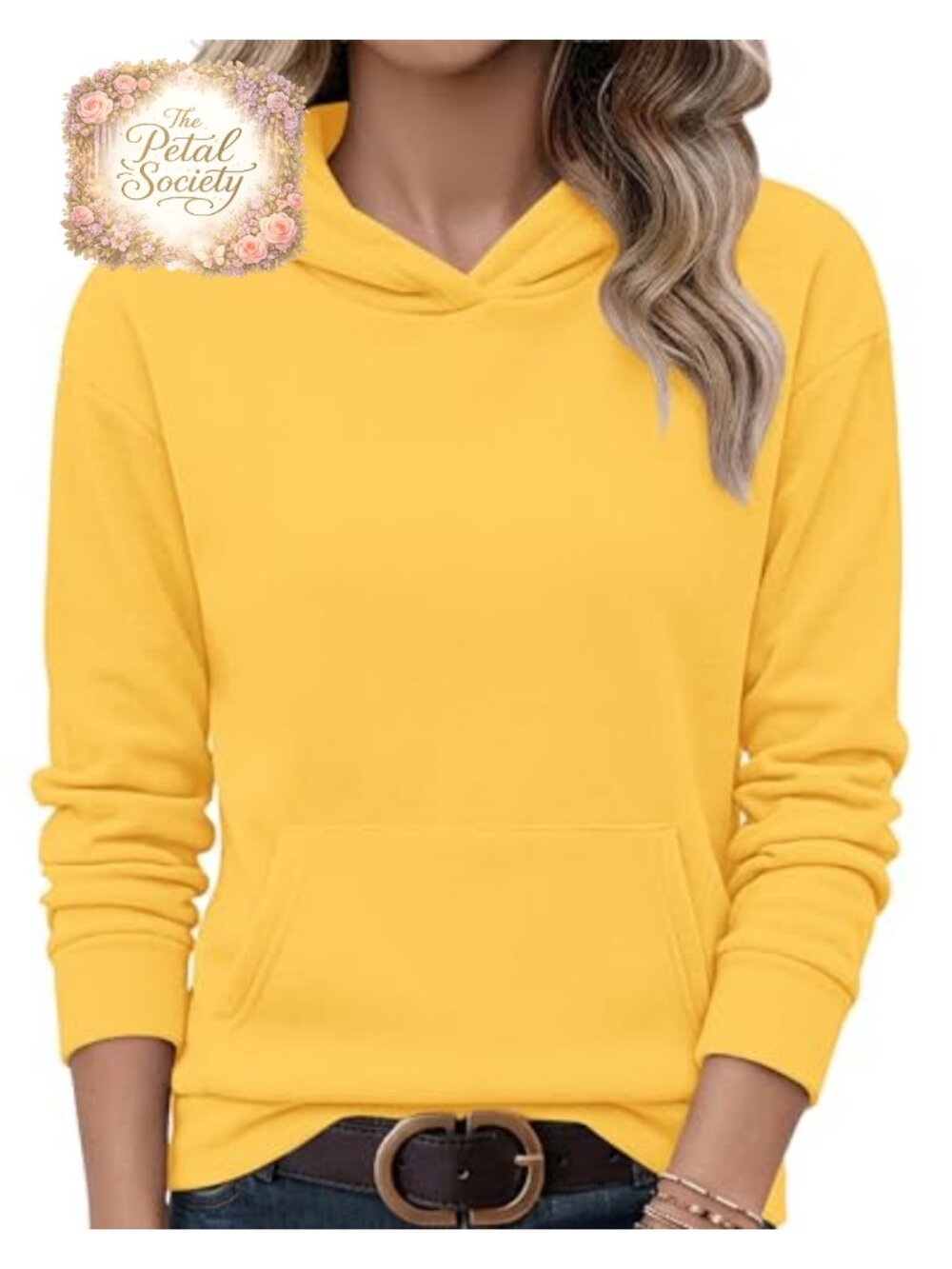 Women's Crewneck Sweatshirt Long Sleeve Kangaroo Pocket Pullover